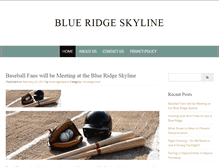 Tablet Screenshot of blueridgeskyline.com